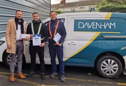 Michal Kwiatek in Dublin as the winner of our October Ward Worker of the Month award.