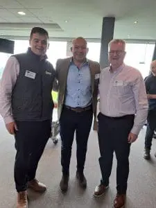 Jamie Hanley, Account Manager and Paddy Toye, and Guest Speaker Rory Best,