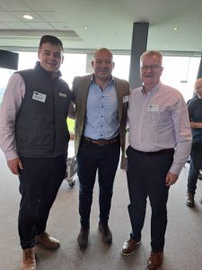 Jamie Hanley, Account Manager and Paddy Toye, and Guest Speaker Rory Best, 